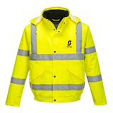UCS Bridgwater College Unisex Hi Vis Bomber Jacket - Yellow