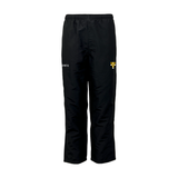 Carlyon House Unisex Team Sports Breathable Full Zip Stadium Trackpants - Black