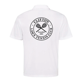Clifton Lawn Tennis Club Men's Breathable Technical Polo - White