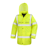UCS Cleaning Team Unisex Long Length Hi Vis Jacket - Yellow