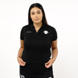 Omnitau Women's Core Polo Neck Hockey Shirt - Black