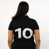 Omnitau Women's Core Polo Neck Hockey Shirt - Black