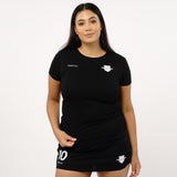 Omnitau Women's Core Crew Neck Hockey T-Shirt - Black