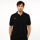 Omnitau Men's Team Sports Organic Cotton Polo Shirt - Black