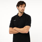 Omnitau Men's Team Sports Organic Cotton Polo Shirt - Black