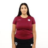 Omnitau Women's Core Crew Neck Hockey T-Shirt - Burgundy