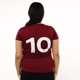 Omnitau Women's Core Crew Neck Hockey T-Shirt - Burgundy