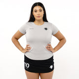 Omnitau Women's Core Crew Neck Hockey T-Shirt - Heather Grey