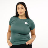 Omnitau Women's Core Crew Neck Hockey T-Shirt - Bottle Green
