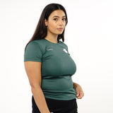 Omnitau Women's Core Crew Neck Hockey T-Shirt - Bottle Green