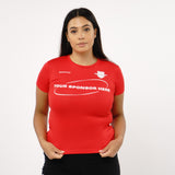 Omnitau Women's Core Football Crew Neck Shirt - Red