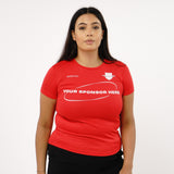 Omnitau Women's Core Football Crew Neck Shirt - Red