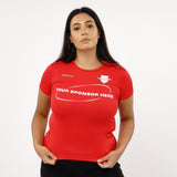 Omnitau Women's Core Football Crew Neck Shirt - Red