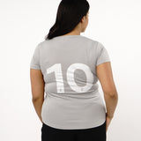 Omnitau Women's Core Football Crew Neck Shirt - Heather Grey