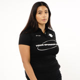 Omnitau Women's Core Football Polo Neck Shirt - Black