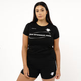 Omnitau Women's Core Football Crew Neck Shirt - Black