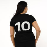 Omnitau Women's Core Football Crew Neck Shirt - Black