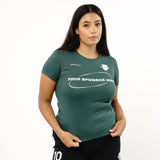 Omnitau Women's Core Football Crew Neck Shirt - Bottle Green