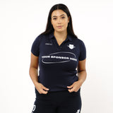 Omnitau Women's Core Football Polo Neck Shirt - French Navy