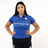 Omnitau Women's Core Football Polo Neck Shirt - Royal Blue