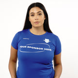 Omnitau Women's Core Football Crew Neck Shirt - Royal Blue