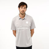Omnitau Men's Core Football Polo Neck Shirt - Heather Grey