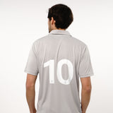 Omnitau Men's Core Football Polo Neck Shirt - Heather Grey