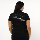 Omnitau Women's Core Multisport Playing Polo Neck Shirt - Black