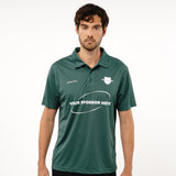 Omnitau Men's Core Football Polo Neck Shirt - Bottle Green