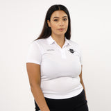 Omnitau Women's Core Multisport Playing Polo Neck Shirt - White