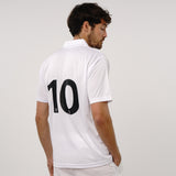 Omnitau Men's Core Football Polo Neck Shirt - White