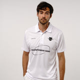 Omnitau Men's Core Football Polo Neck Shirt - White