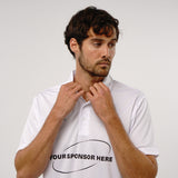 Omnitau Men's Core Football Polo Neck Shirt - White