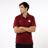 Omnitau Men's Core Multisport Playing Polo Neck Shirt - Burgundy
