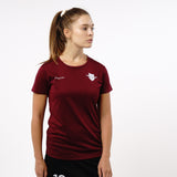 Omnitau Women's Core Multisport Crew Neck Playing Shirt - Burgundy