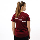 Omnitau Women's Core Multisport Crew Neck Playing Shirt - Burgundy