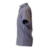Men's Professional Short Sleeve Breathable Poplin Shirt - Steel