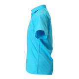 Men's Professional Short Sleeve Breathable Poplin Shirt - Turquoise Blue
