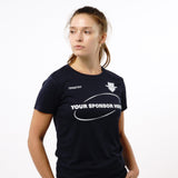 Omnitau Women's Team Sports Core Cricket Crew Neck Shirt - Navy