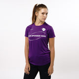Omnitau Women's Team Sports Core Cricket Crew Neck Shirt - Purple