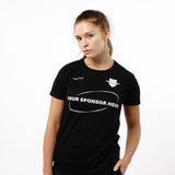 Omnitau Women's Team Sports Core Cricket Crew Neck Shirt - Black