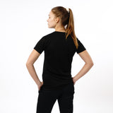 Omnitau Women's Team Sports Core Cricket Crew Neck Shirt - Black