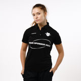 Omnitau Women's Team Sports Core Cricket Polo Shirt - Black