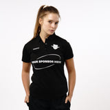 Omnitau Women's Team Sports Core Cricket Polo Shirt - Black