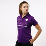 Omnitau Women's Team Sports Core Cricket Polo Shirt - Purple