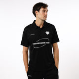 Omnitau Men's Team Sports Core Cricket Polo Shirt - Black