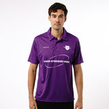 Omnitau Men's Team Sports Core Cricket Polo Shirt - Purple