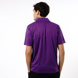 Omnitau Men's Team Sports Core Cricket Polo Shirt - Purple