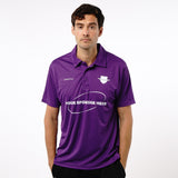 Omnitau Men's Team Sports Core Cricket Polo Shirt - Purple