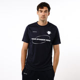 Omnitau Men's Team Sports Core Cricket Crew Neck Shirt - Navy